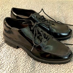 Marks & Spencer Black Loafers - UK 7, US 9.5 Wide